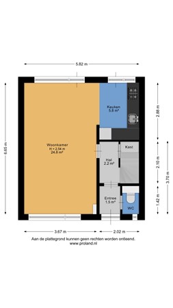 Floorplan - Celsiusstraat 223, 2041 TJ Zandvoort