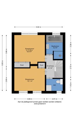 Floorplan - Celsiusstraat 223, 2041 TJ Zandvoort