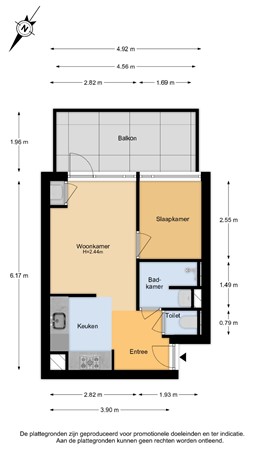 Floorplan - Pampus 144, 2036 TC Haarlem