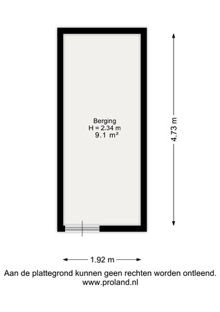 Floorplan - Hogeweg 22F13, 2042 GH Zandvoort