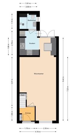 Tolstraat 2B, 2405 VR Alphen aan den Rijn - Begane grond.jpg