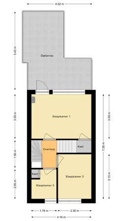 Tolstraat 2B, 2405 VR Alphen aan den Rijn - Eerste verdieping.jpg
