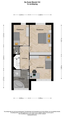 De Oude Wereld 112, 2408 TM Alphen aan den Rijn - 181082506_de_oude_wereld_1e_verdieping_first_design_20260118_1805eb.jpg