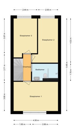Mozartlaan 100, 2394 GH Hazerswoude-Rijndijk - Eerste verdieping.jpg