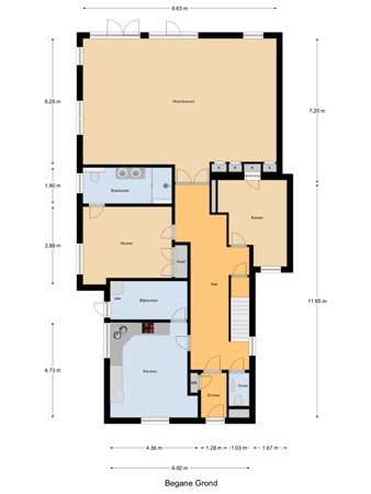 Floorplan - Stationsweg 14, 1431 EG Aalsmeer