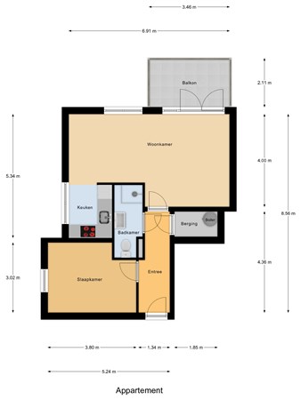 Floorplan - Stevinhof 32, 1433 JG Kudelstaart