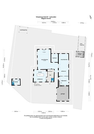 Floorplan - Vriezekoop Zuid 57, 2451 CR Leimuiden