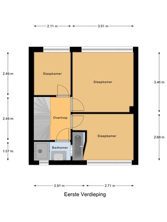 Floorplan - Pampusstraat 9, 1435 LE Rijsenhout