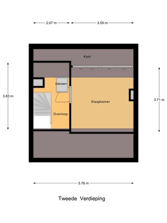 Floorplan - Pampusstraat 9, 1435 LE Rijsenhout