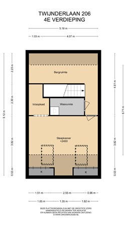 Floorplan - Twijnderlaan 206, 1431 DD Aalsmeer