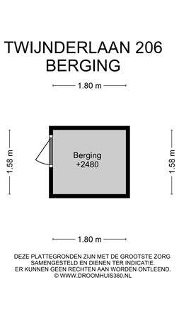 Floorplan - Twijnderlaan 206, 1431 DD Aalsmeer