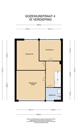 Floorplan - Gozewijnstraat 4, 1433 JB Kudelstaart