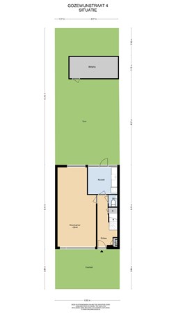 Floorplan - Gozewijnstraat 4, 1433 JB Kudelstaart