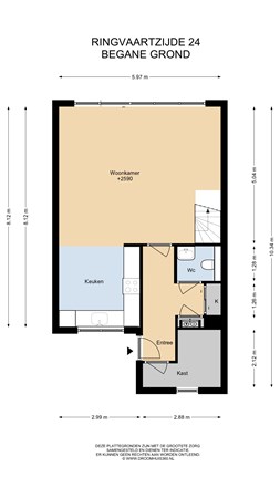 Floorplan - Ringvaartzijde 24, 1431 CL Aalsmeer