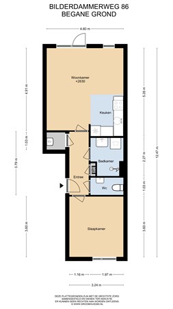 Floorplan - Bilderdammerweg 86, 1433 HJ Kudelstaart