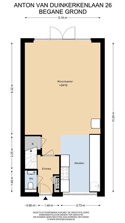 Floorplan - Anton van Duinkerkenlaan 26, 1187 WC Amstelveen