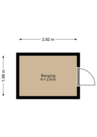 Utrechts Kindercomitéstraat 15, 3527 LV Utrecht - Berging - 2D.jpg