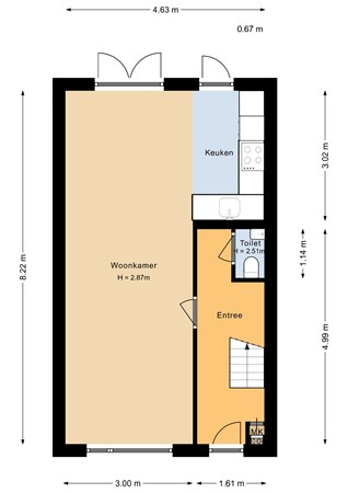 Padangstraat 15, 3531 TA Utrecht - Begane grond - 2D.jpg