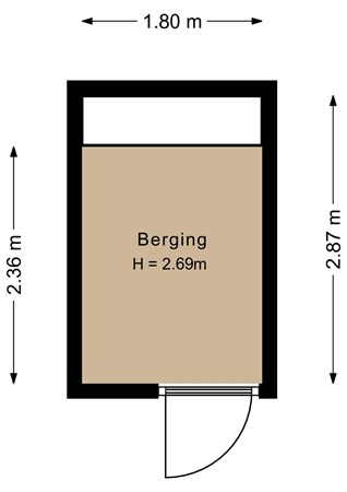 Vleutenseweg 160H, 3532 HN Utrecht - Berging - 2D.jpg