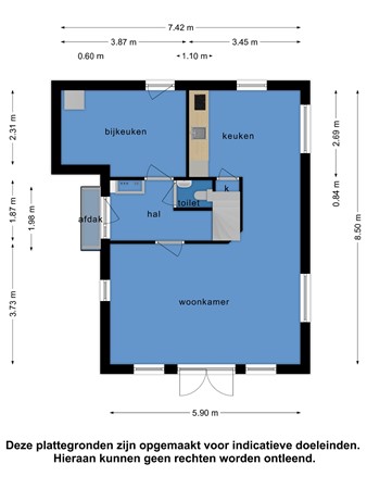 Floorplan - Schuitenzand 6, 8754 HK Makkum