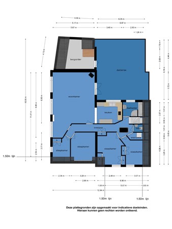 Floorplan - Bleekstraat 9A, 8754 CK Makkum