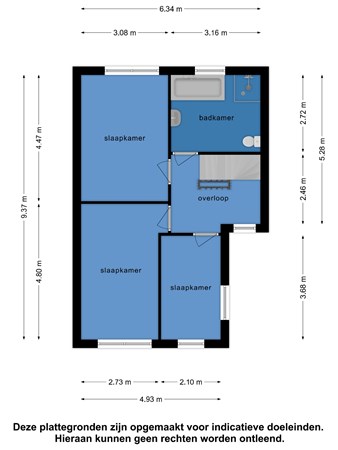 Floorplan - Lieuwkemastraat 57, 8754 BL Makkum