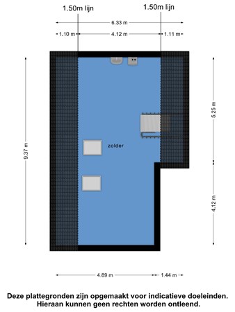 Floorplan - Lieuwkemastraat 57, 8754 BL Makkum