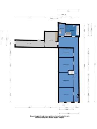 Floorplan - Kerkstraat 6, 8754 CS Makkum