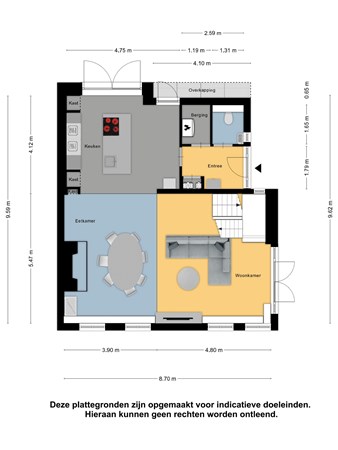 Floorplan - Dorpsstraat 3, 8746 NJ Schraard