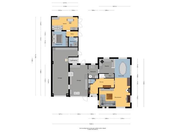 Floorplan - De Gearen 11, 8754 KC Makkum