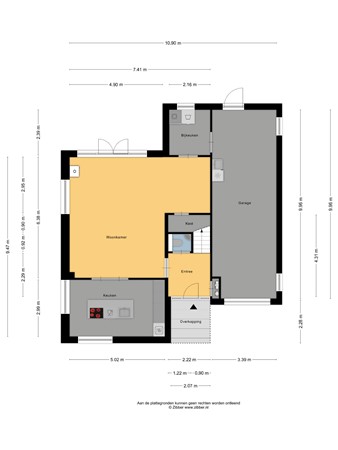 Floorplan - Wûnsstelling 23, 8754 LA Makkum