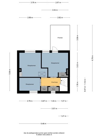 Floorplan - Lieuwkemastraat 28, 8754 BN Makkum