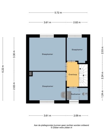 Floorplan - Kofstraat 33, 8754 AR Makkum