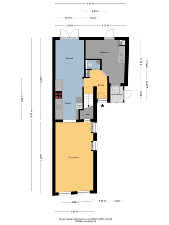 Floorplan - Buren 27, 8754 CX Makkum