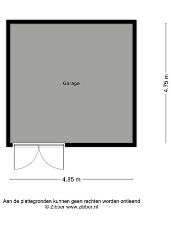 Floorplan - Slotmakersstraat 13, 8754 EL Makkum