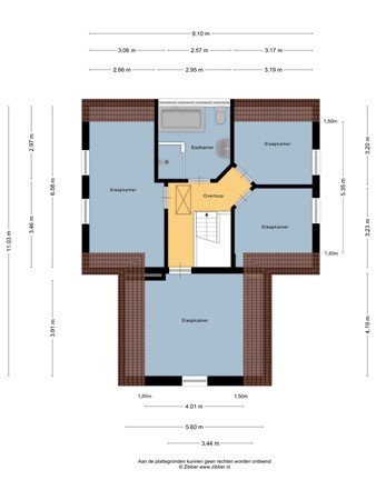 Floorplan - It Ferset 37, 8754 LB Makkum