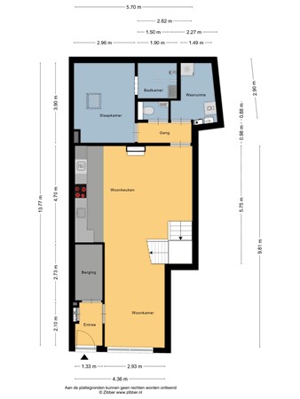 Floorplan - Waagsteeg 3, 8754 ET Makkum