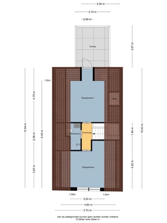 Floorplan - Waagsteeg 3, 8754 ET Makkum