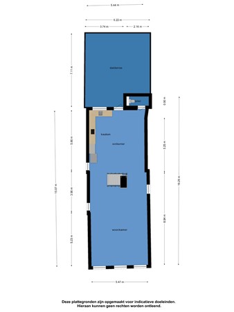 Floorplan - Kerkstraat 6, 8754 CS Makkum