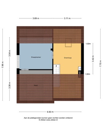 Floorplan - Krúswetter 12, 8822 VL Arum