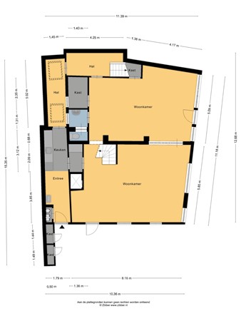 Floorplan - Kerkstraat 9, 8754 CP Makkum
