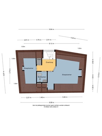 Floorplan - Kerkstraat 9, 8754 CP Makkum