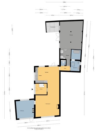 Floorplan - Slotmakersstraat 13, 8754 EL Makkum