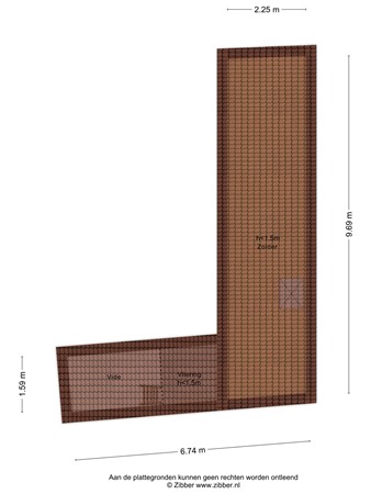Floorplan - Slotmakersstraat 13, 8754 EL Makkum