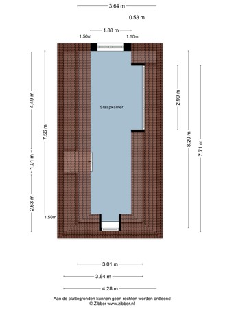 Floorplan - Kleine Buren 3, 8749 GH Pingjum