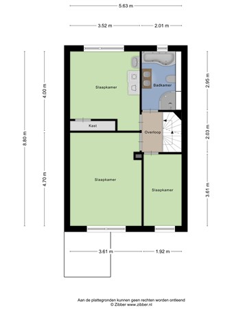 Floorplan - Hazelaarlaan 35, 8024 XA Zwolle