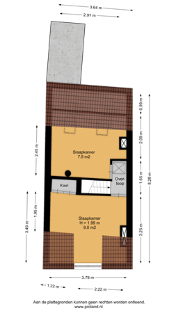 Floorplan - Van der Laenstraat 28, 8012 TC Zwolle