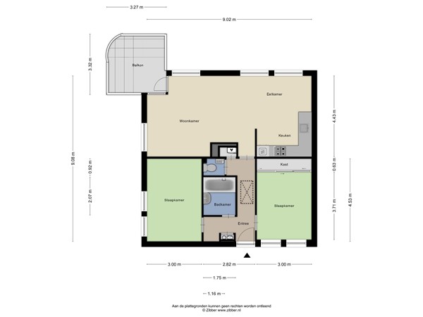 Floorplan - Van Middachtenmarke 85, 8016 GE Zwolle