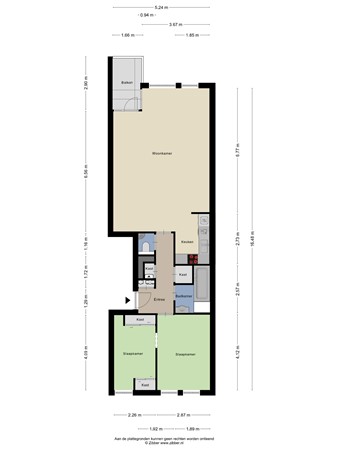 Floorplan - Thorbeckegracht 4C, 8011 VL Zwolle