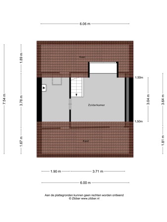 Floorplan - Carry van Bruggenstraat 12, 8023 CL Zwolle
